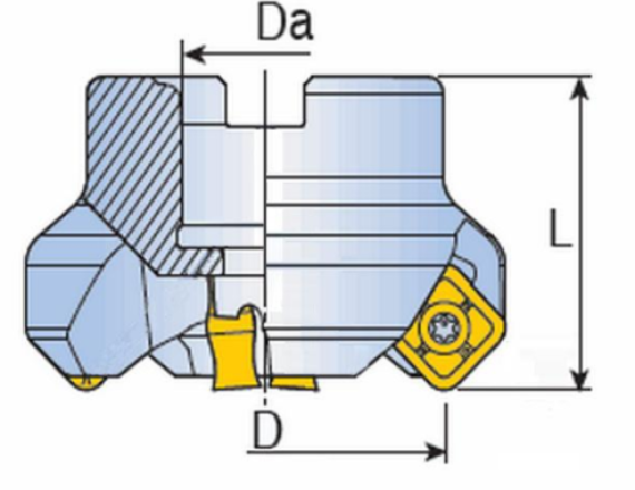 FACE MILL CUTTER HWM 45SN FACE MILL CUTTER HWM 45SN