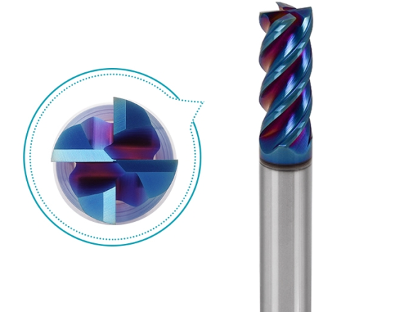 4 Flute F-NaNo Coated 65HRC  STDE