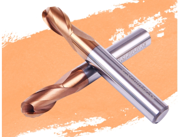 2 Flute Ball Nose Carbide End Mills with AlTiCrN Coating