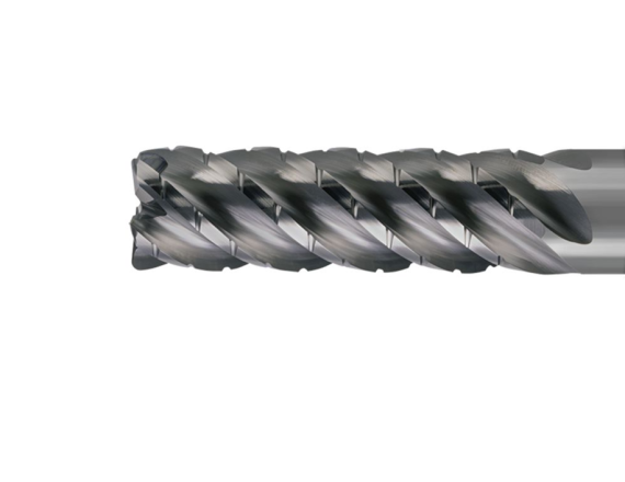 T-BELI . TBAL-5      5 FLUTE - CORNER RADIUS Chipbreaker Rougher - Variable Pitch - For High Efficency Milling